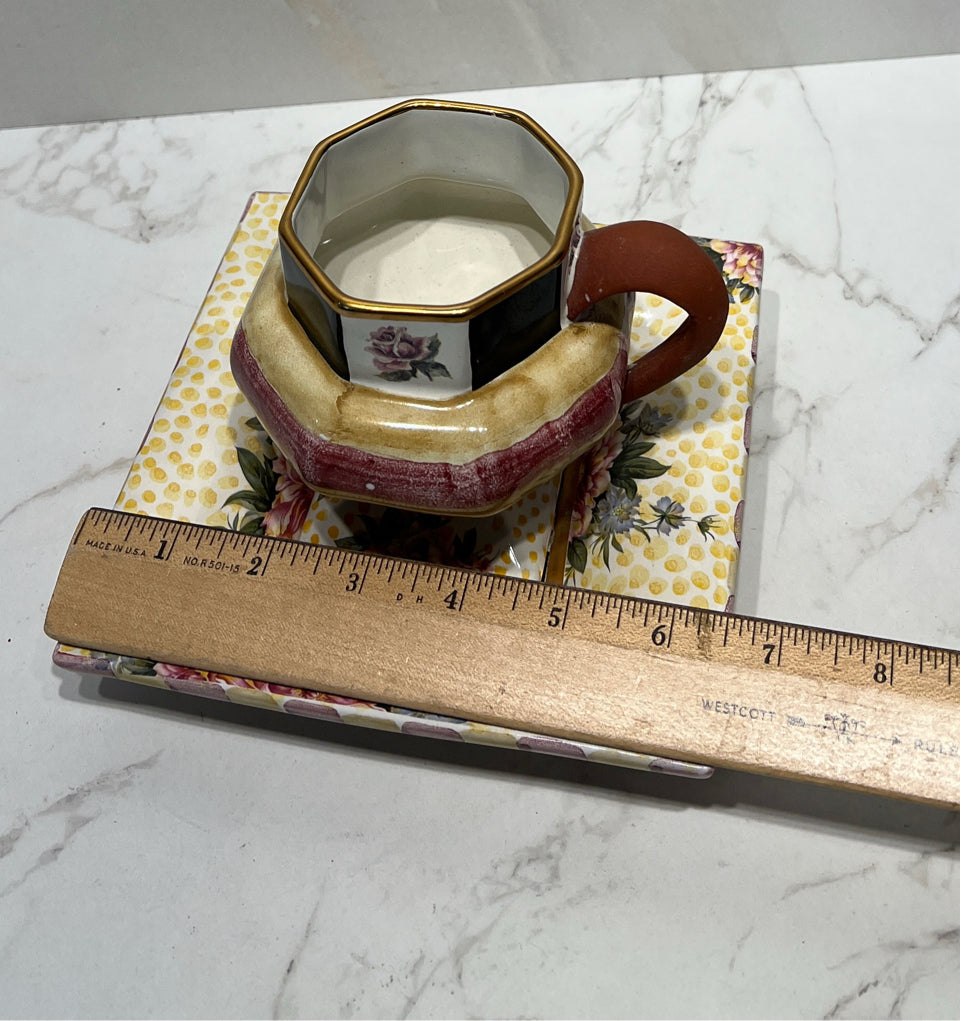 MacKenzie Childs Torquay Mug and Saucer
