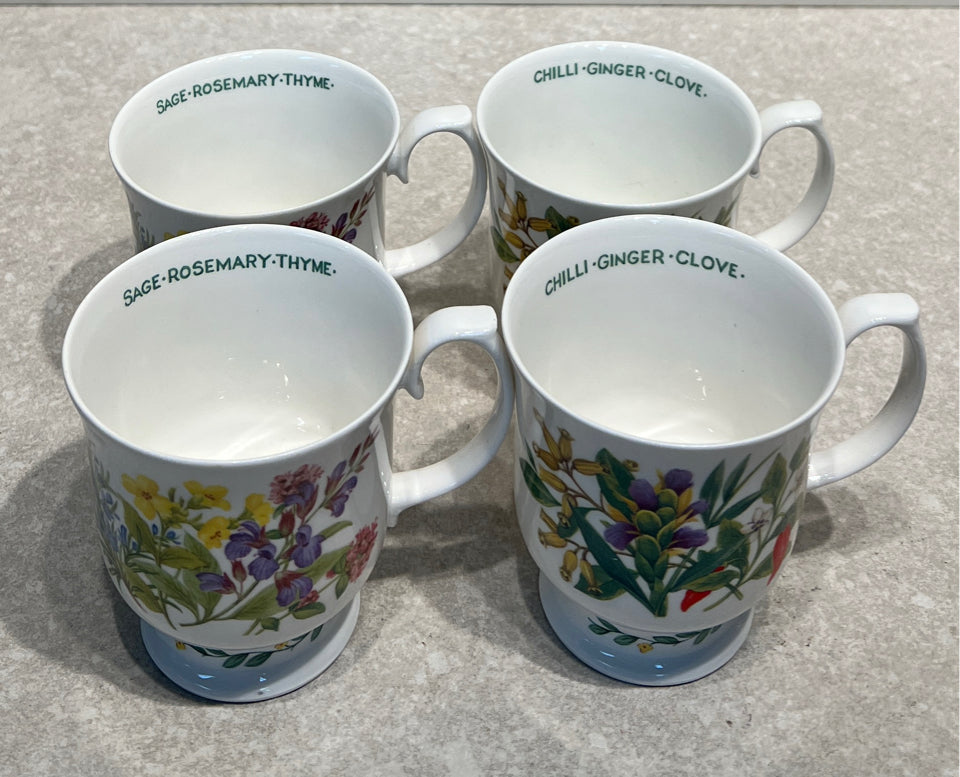 Set of 4 England Mugs