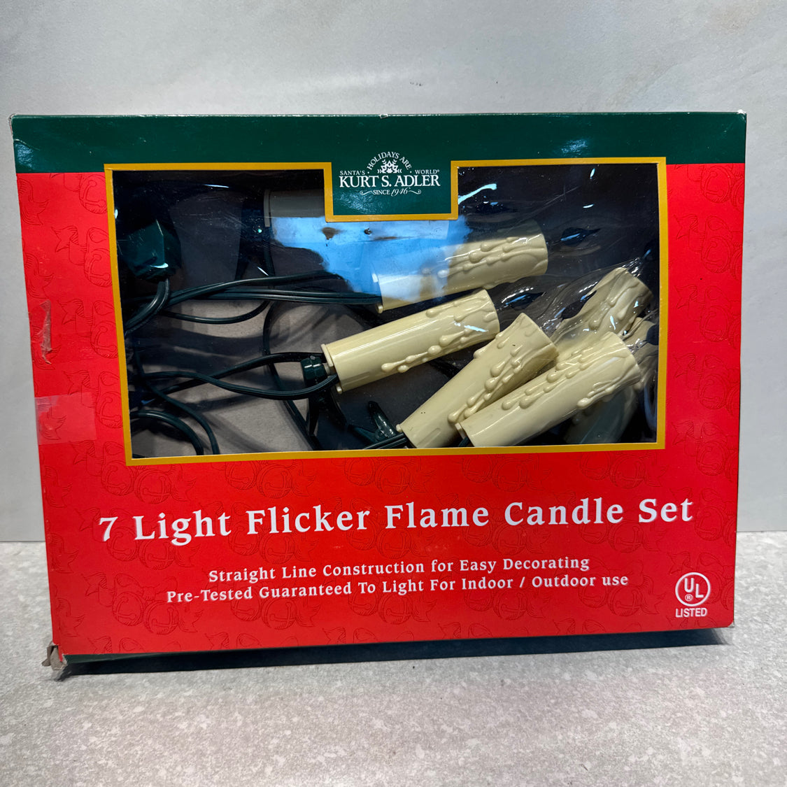 Christmas Flicker Light Candle Set