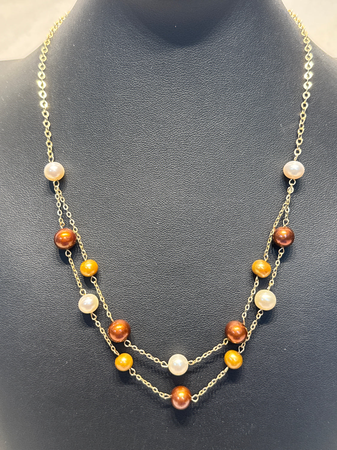 14K Gold And Pearl Necklace