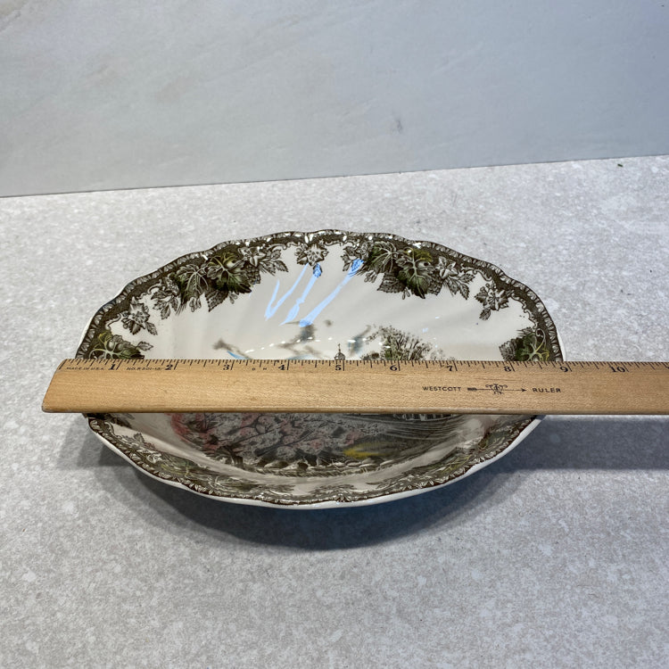 Friendly Village Oval Serving Bowl