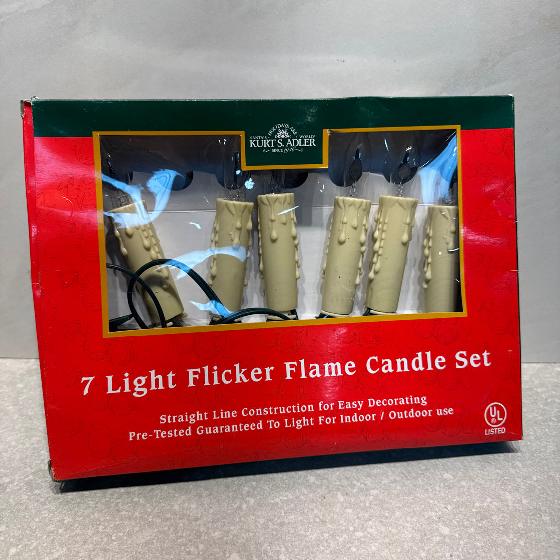 Christmas Flicker Light Candle Set