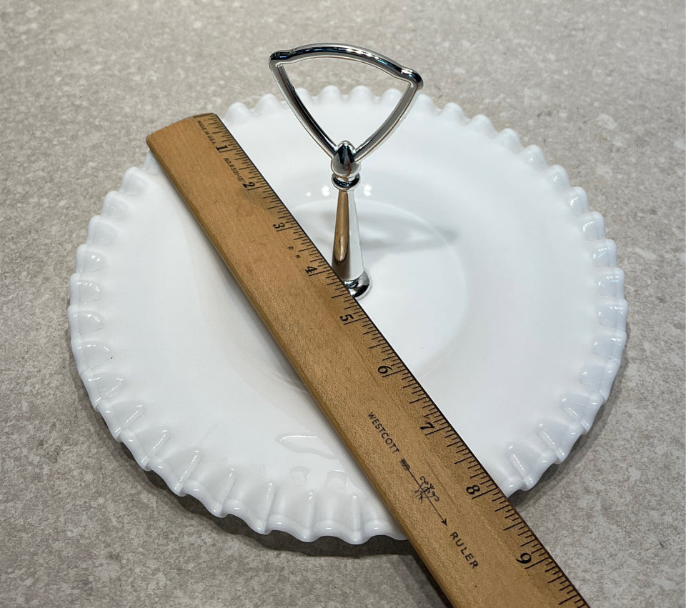 Fenton Handled Plate