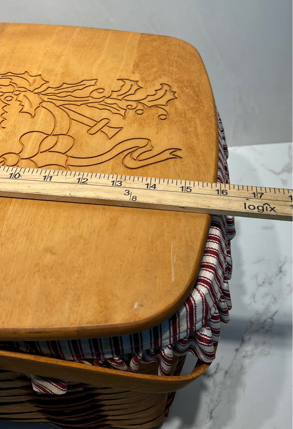 Covered Longaberger Basket