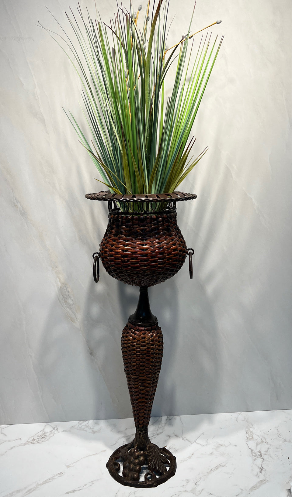 Planter With Artifical Decor