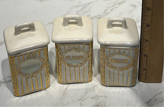 Set of 3 Condiment Jars