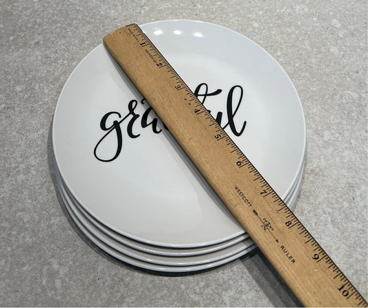 Set of 4 Grateful Plates