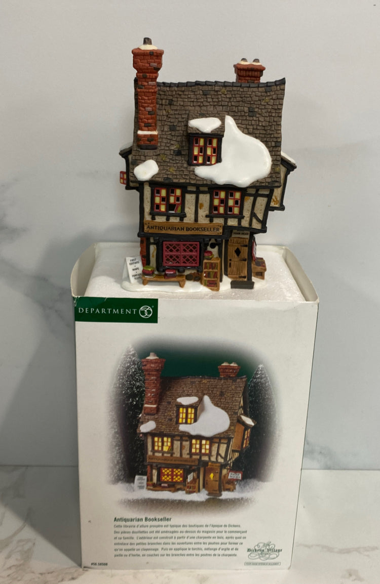 Dept. 56 Antiquarian Bookseller - as is