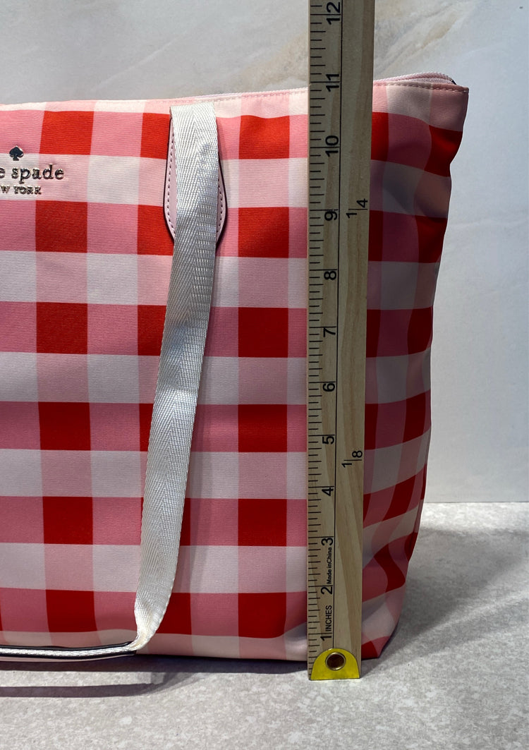Kate Spade Mel Gingham Packable Tote (2 Pieces)