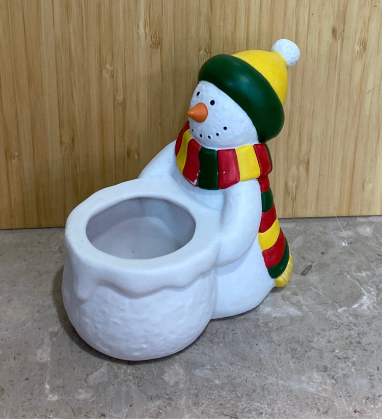 Snowman Candleholder
