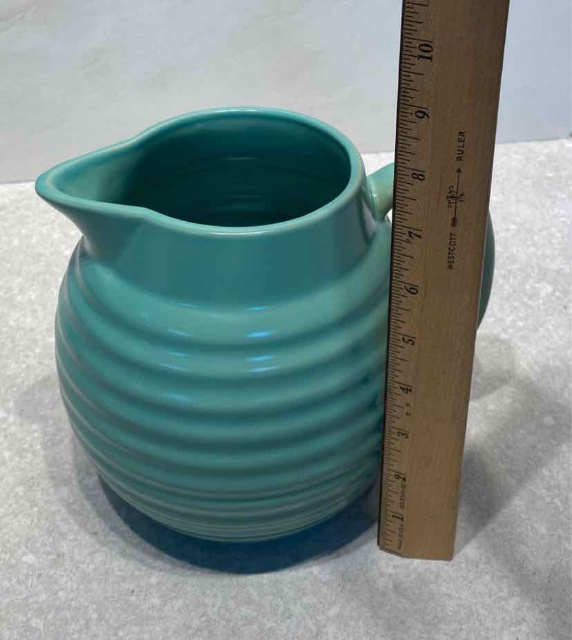 Over And Back Yelloware Pitcher