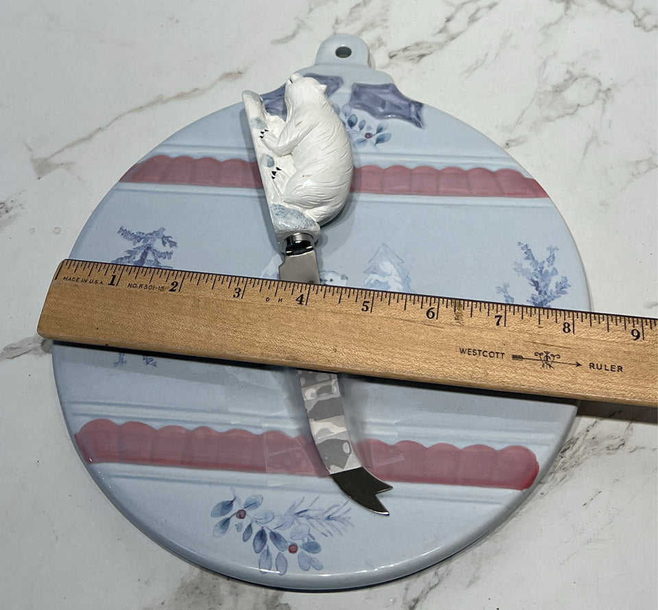 Pfaltzgraff Tray with Knife
