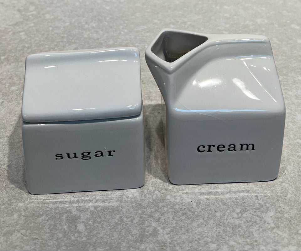 Crate and Barrel Sugar and Creamer