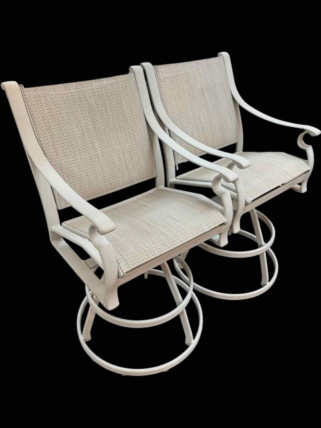 Set of 2 Winston Outdoor Swivel Bar Stools