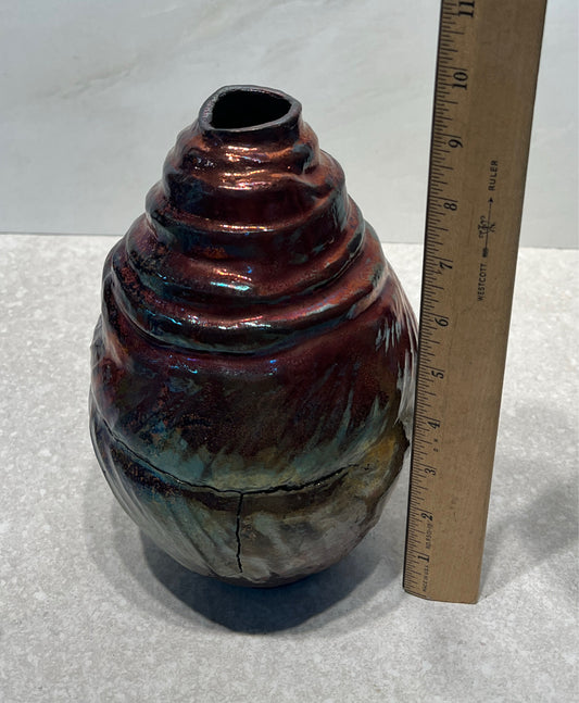 Signed Pottery Vase - as is