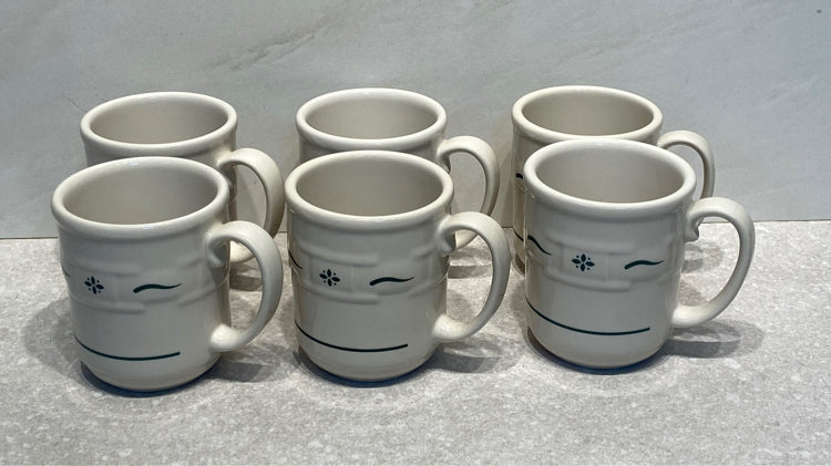 Set of 6 Longaberger Mugs