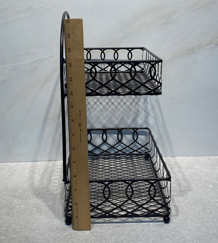 2-Tier Metal Basket
