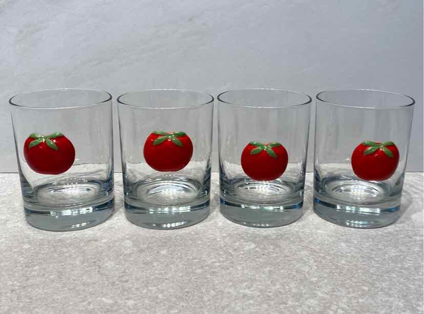 Set of 4 Bloody Mary Tomoto Glasses