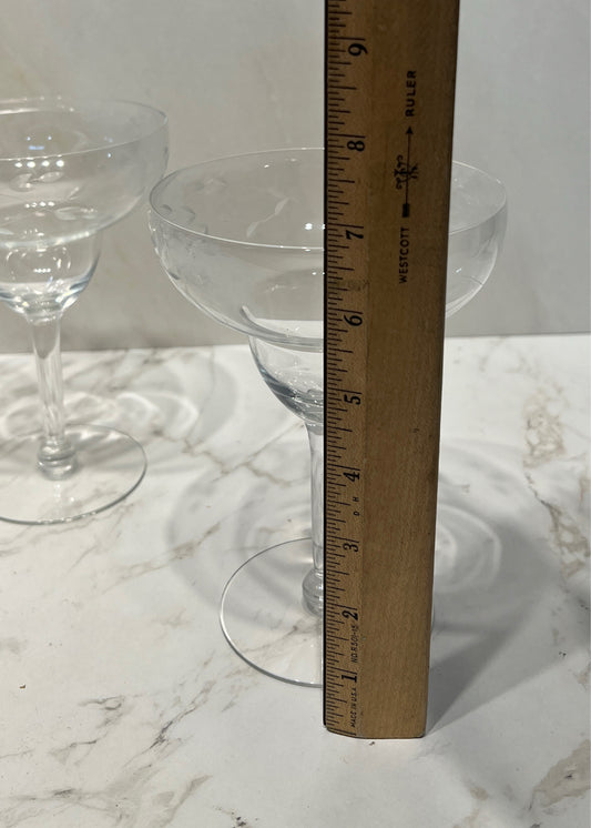 Set of 4 Princess House Margarita Glasses