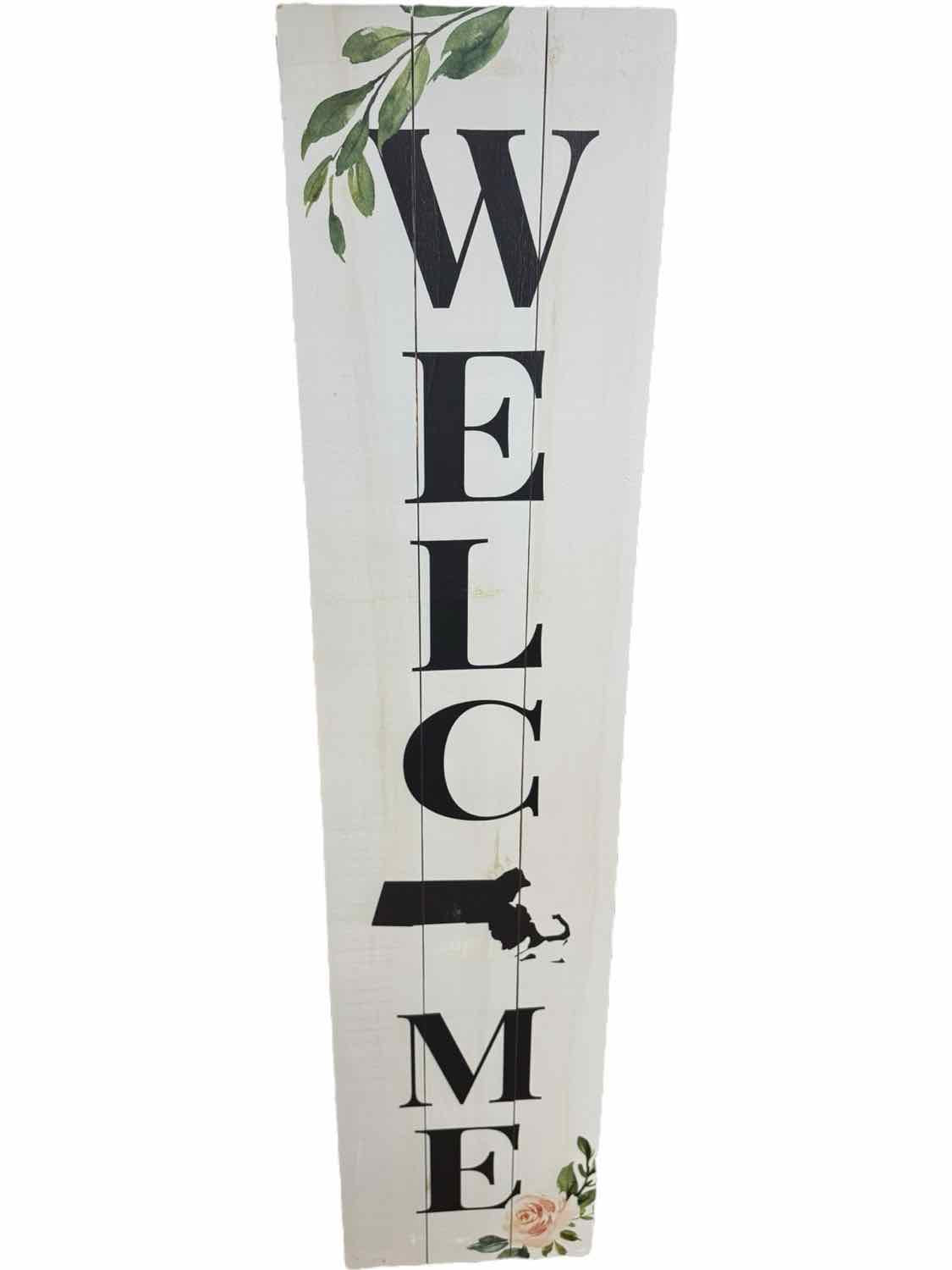 10.5"X47" Welcome Sign