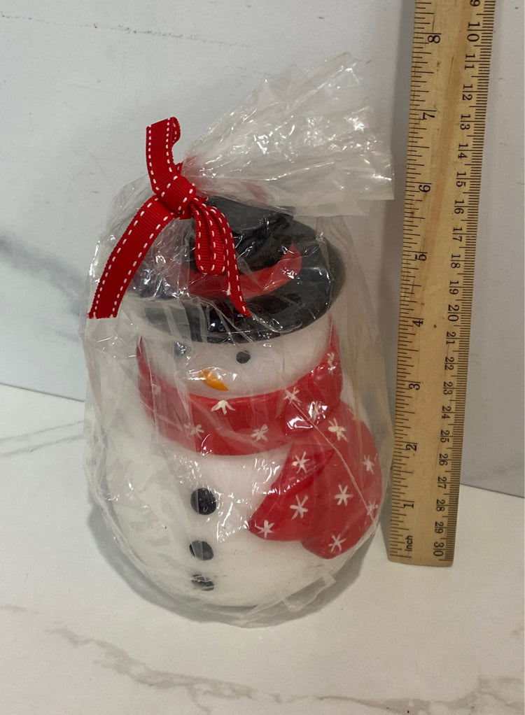 Snowman Candle