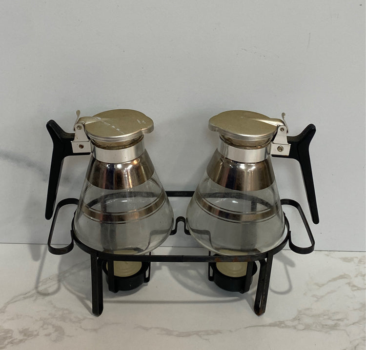 Vintage Carafes on Stand