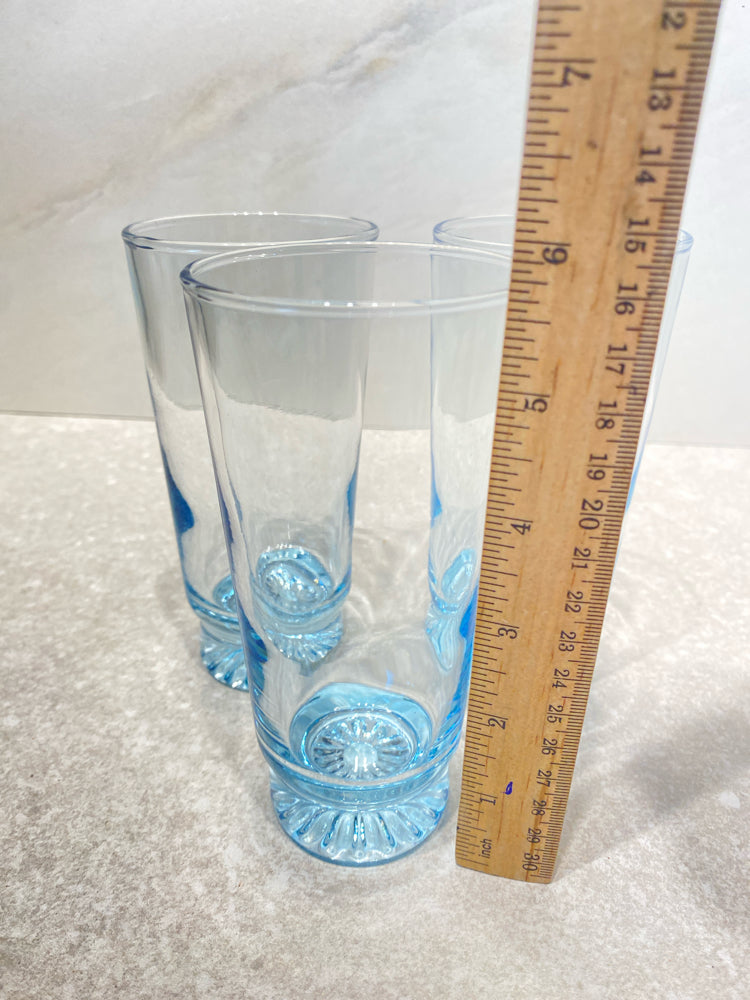 Set of 3 Blue Glasses