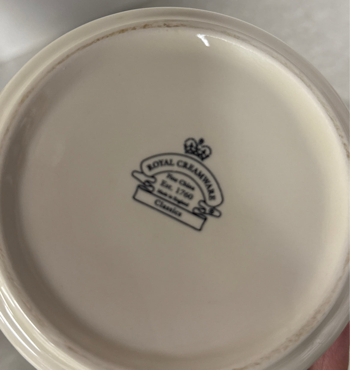 Royal Creamware Butter (3 Pieces)