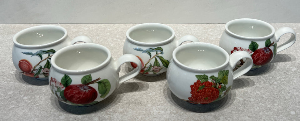 Set of 5 Portmerion Mugs