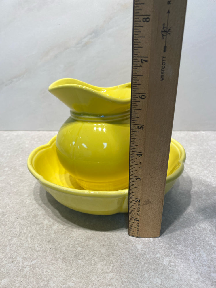 McCoy Yellow Pitcher and Bowl