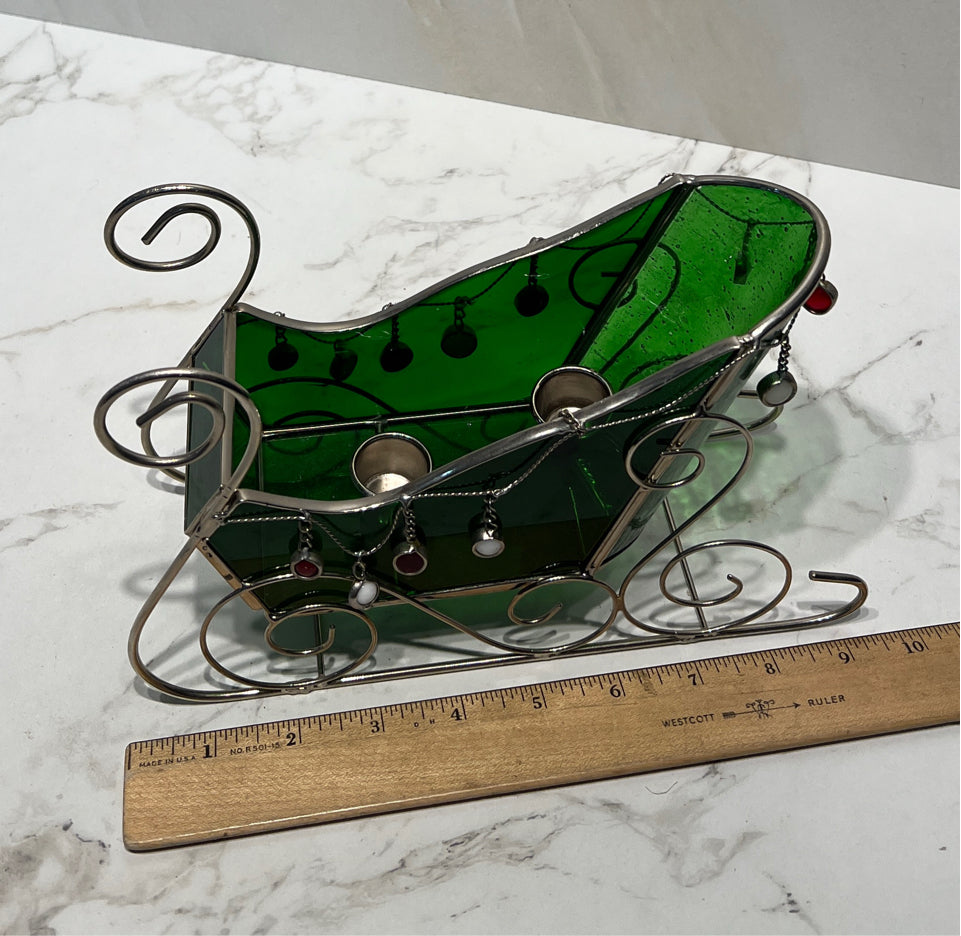 Christmas Sleigh Candle Holder