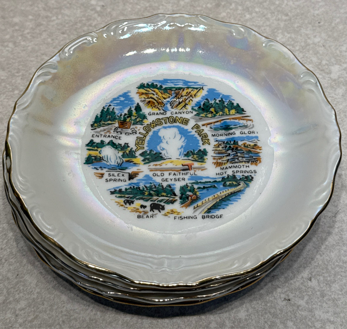 Set of 4 Yellowstone Park