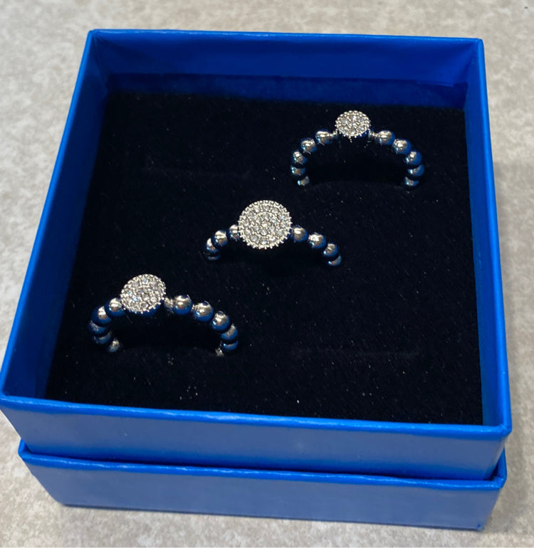 Set f 3 Stainless Steel Rings