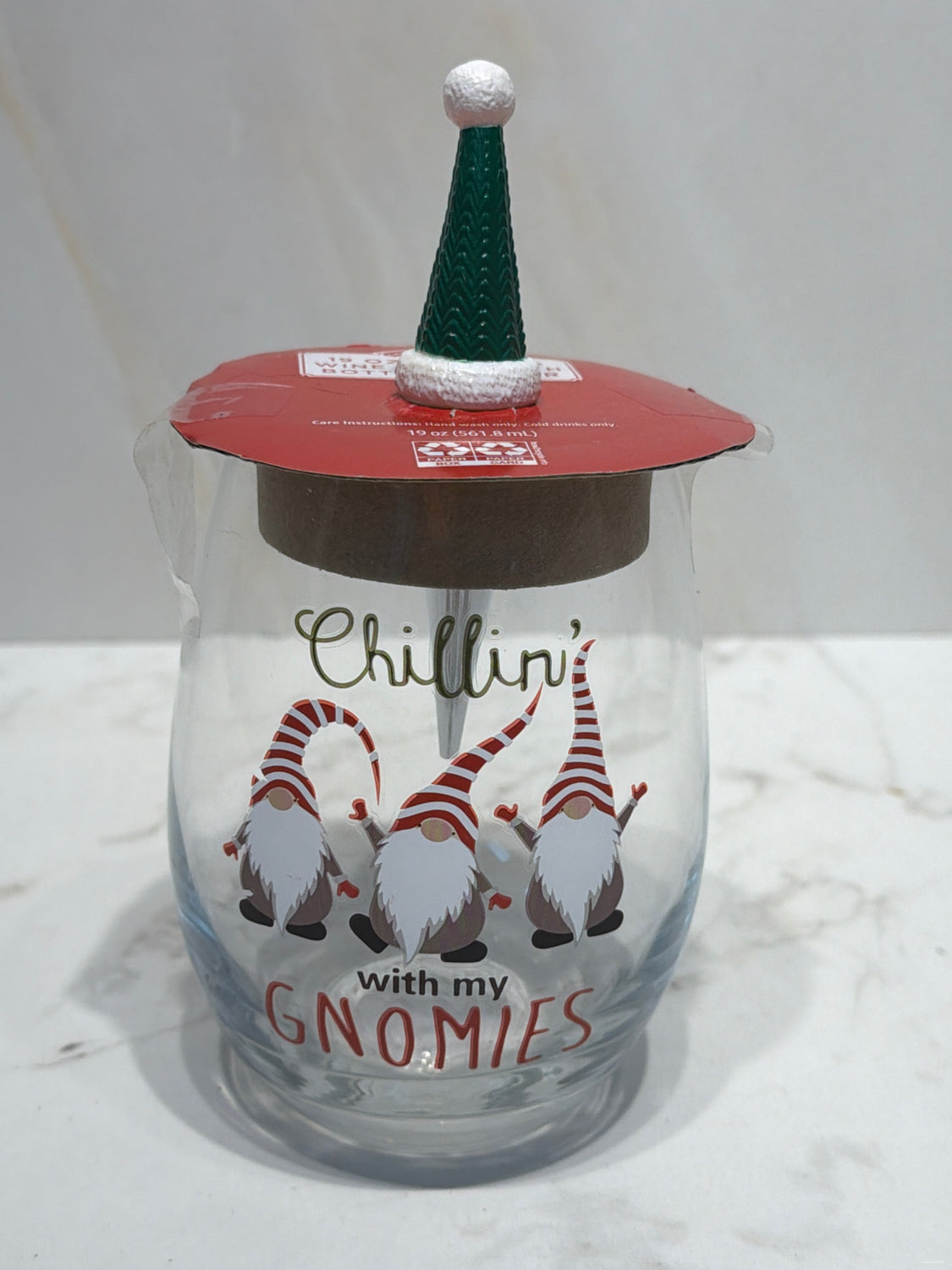 Glass with Bottle Stopper