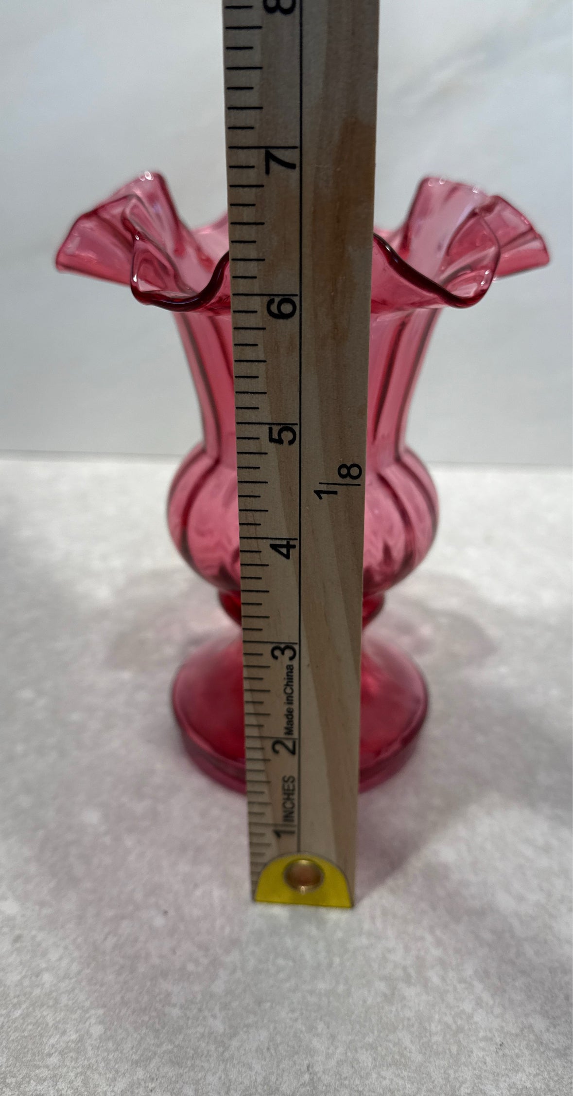 Fenton Cranberry Vase