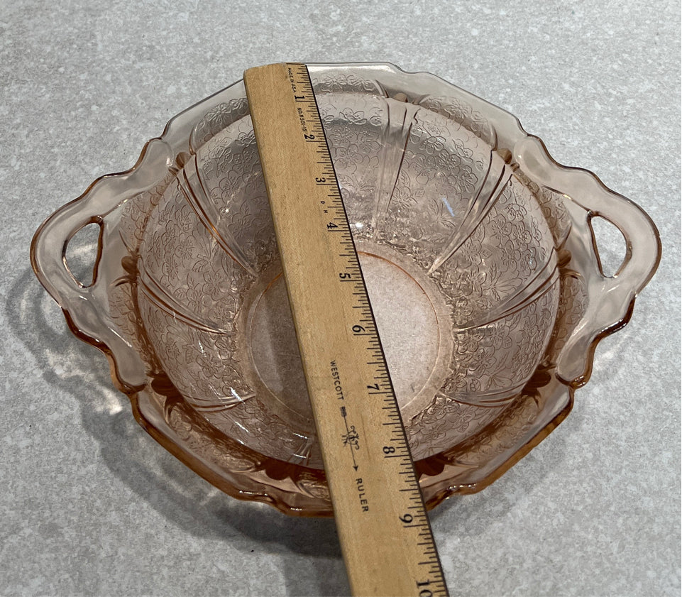 Handled Pink Bowl