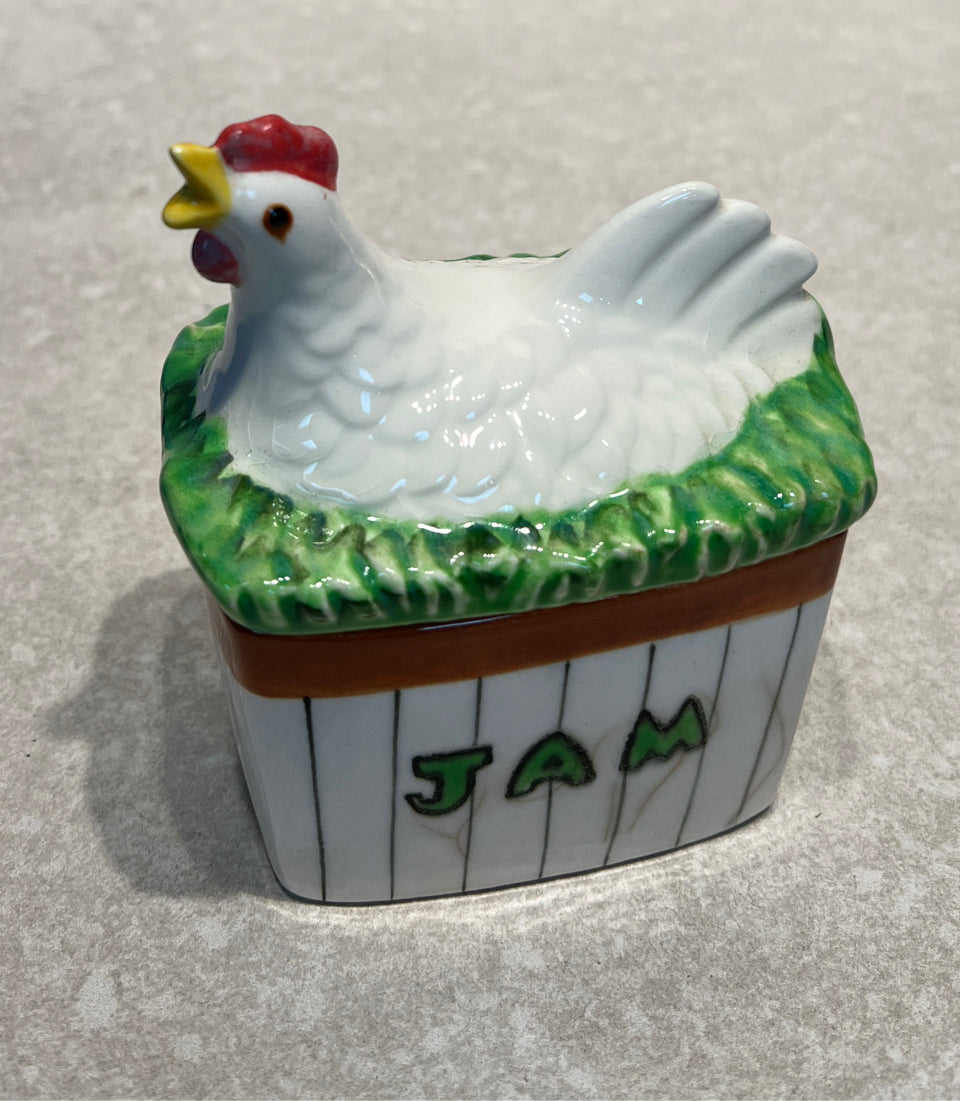 Covered Jam Jar - as is