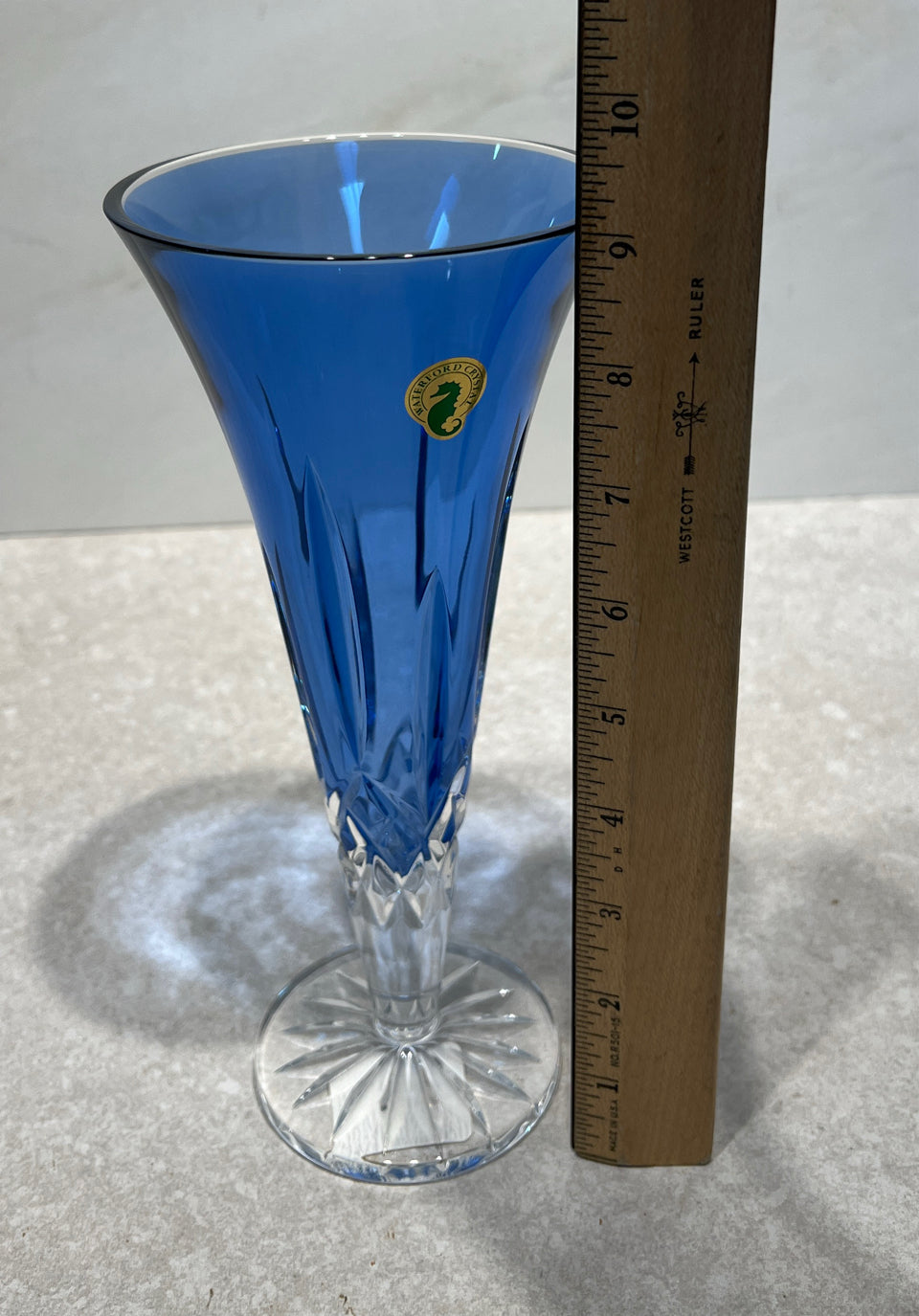 Waterford Lismore Sapphire Vase