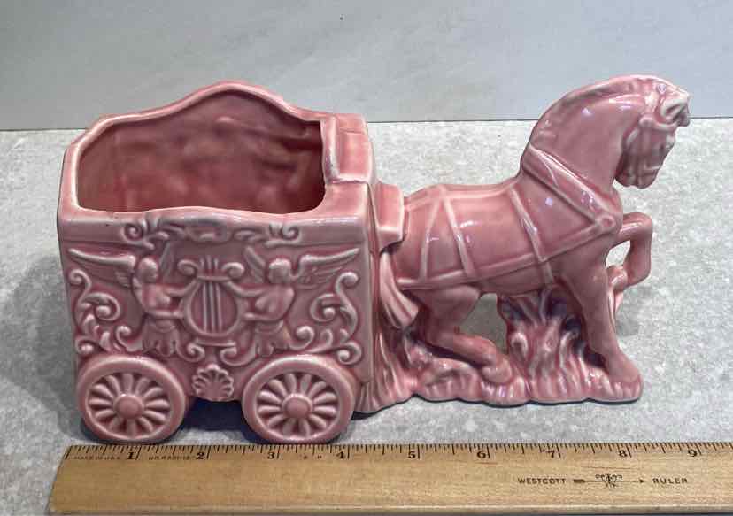Vintage Pink Ceramic Planter