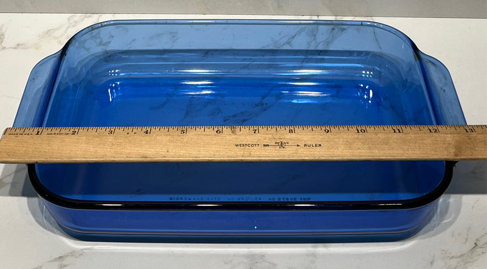Blue Pyrex Casserole