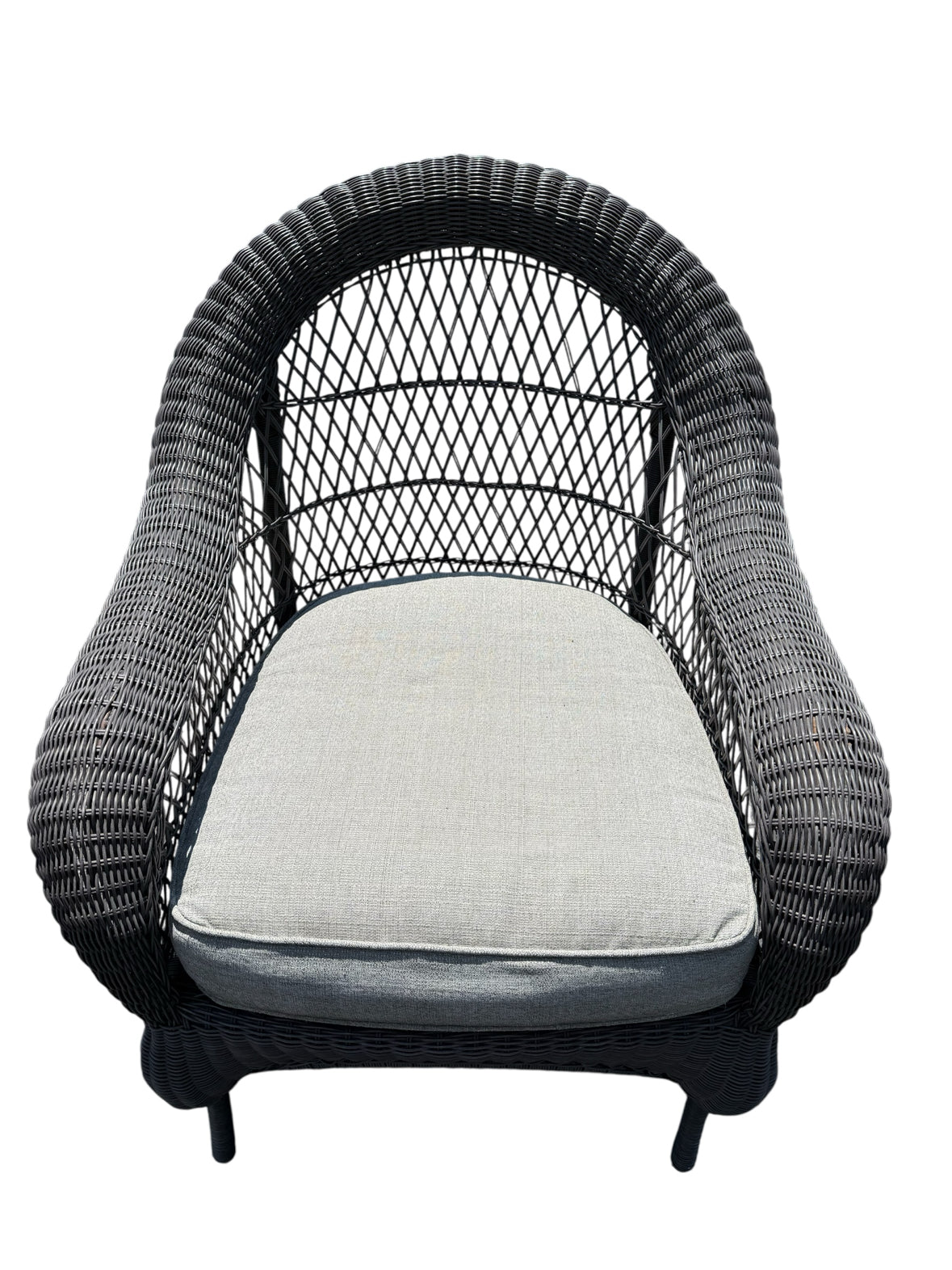 Gray Wicker Chair