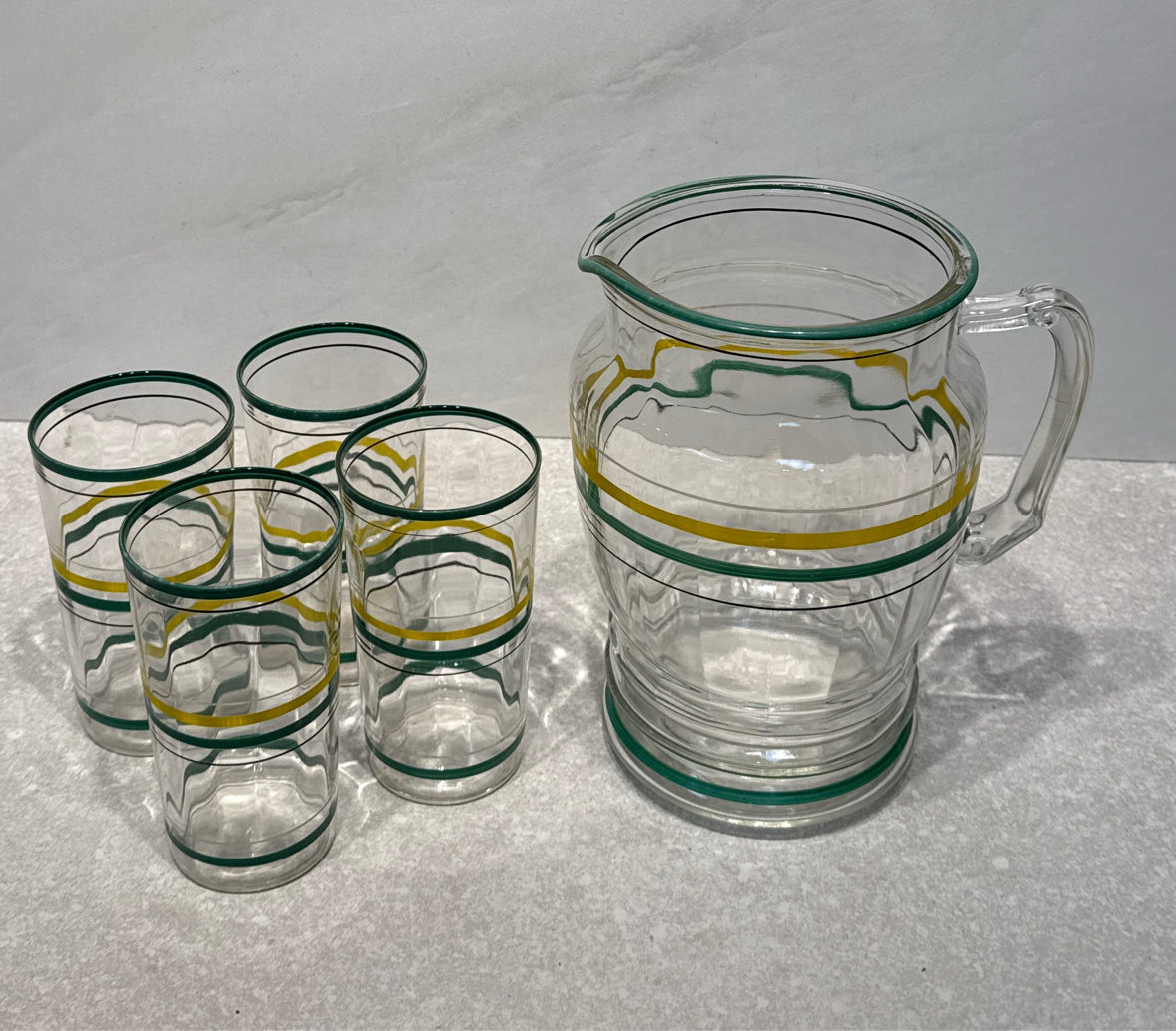 Pitcher With 4 Glasses
