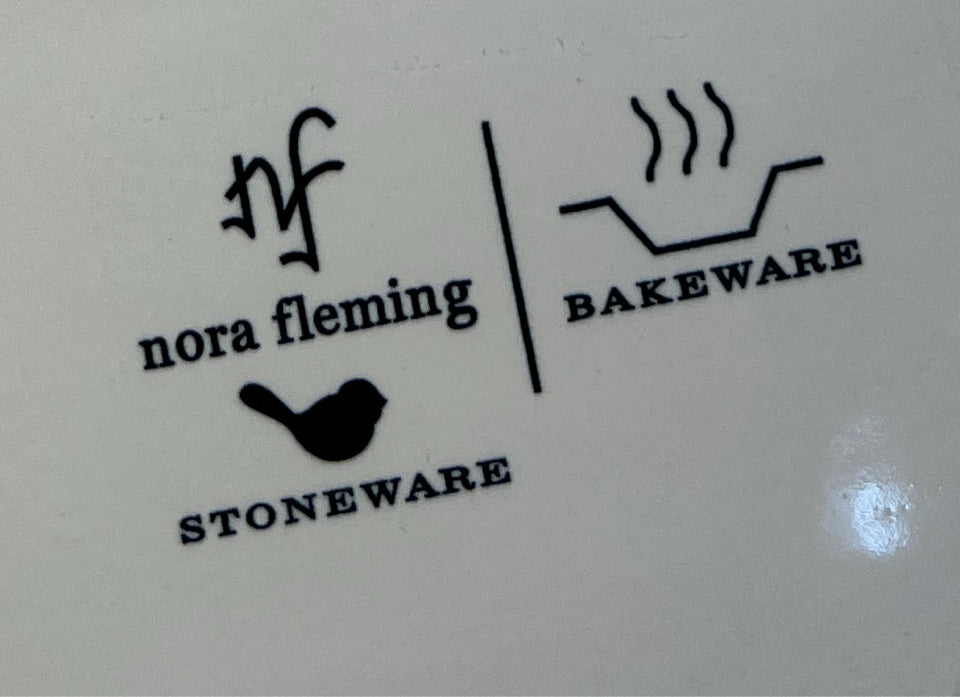 Nora Fleming Casserole with 3 Charms