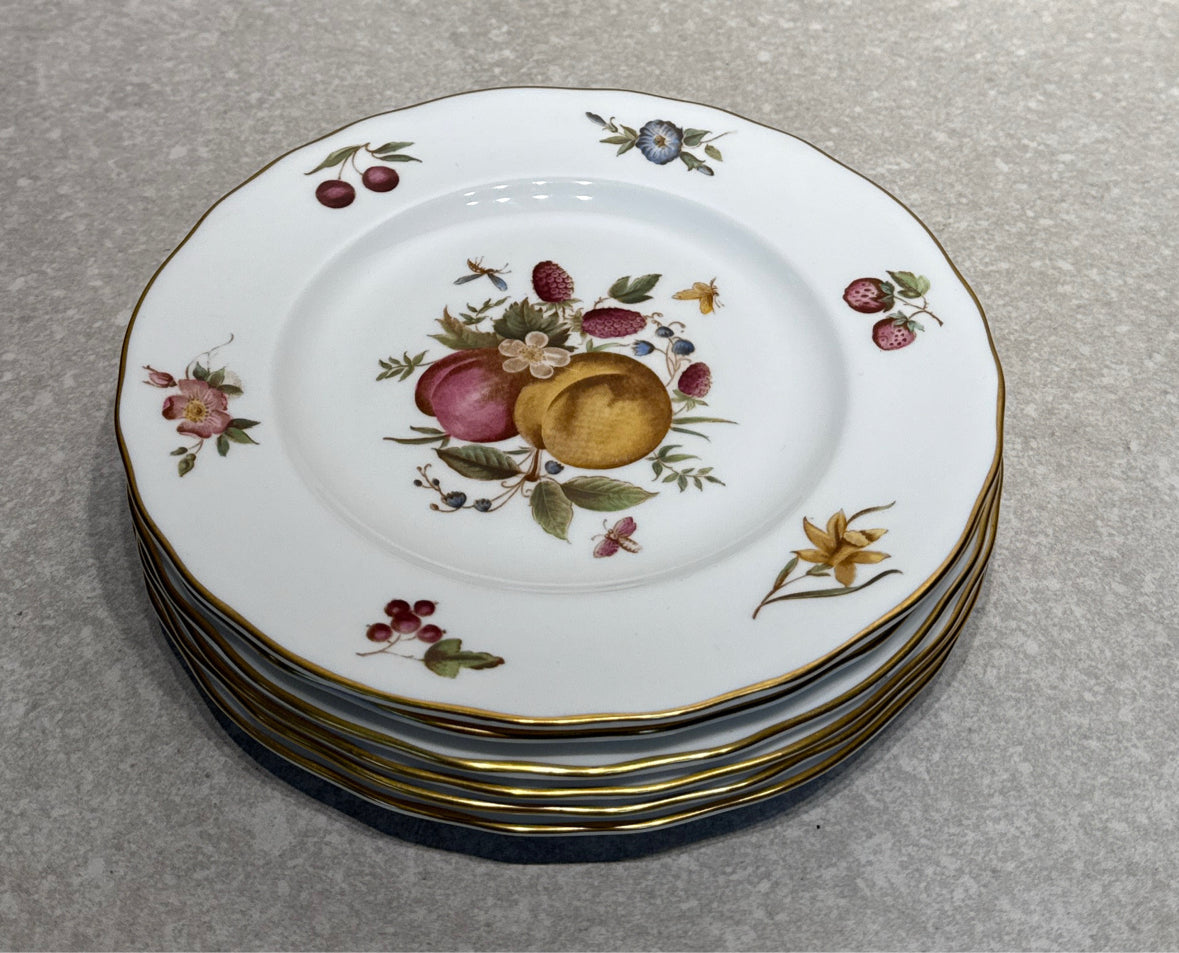 Set of 6 Early Worcester Plates