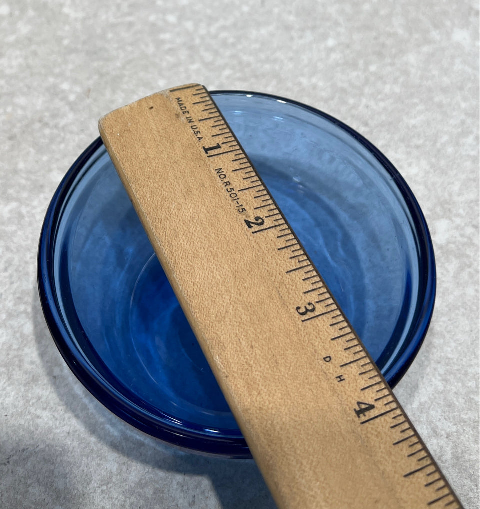 Set of 2 Blue Custard Cups