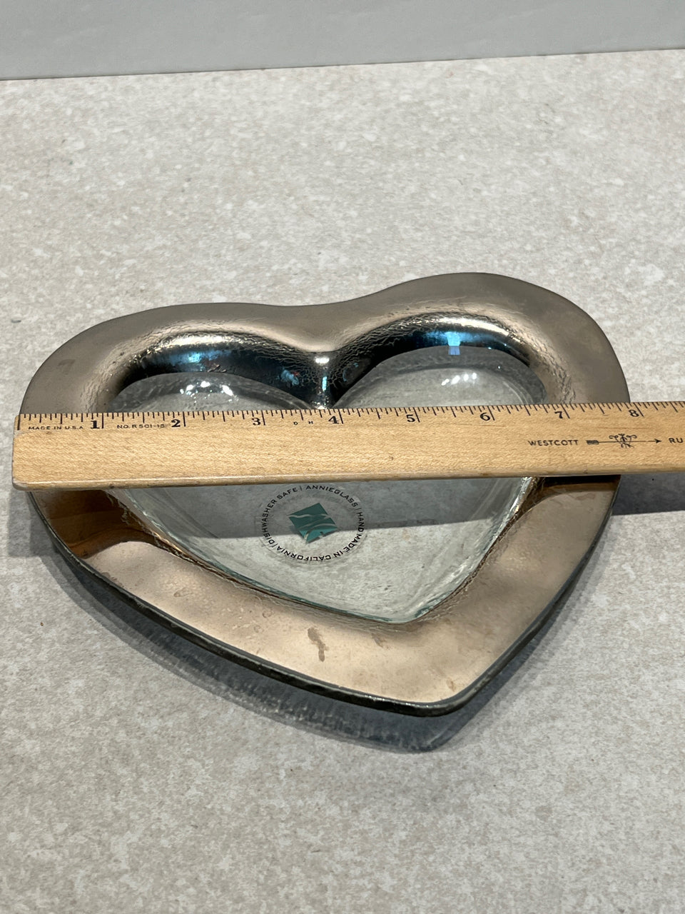 Annieglass Heart Shape Bowl