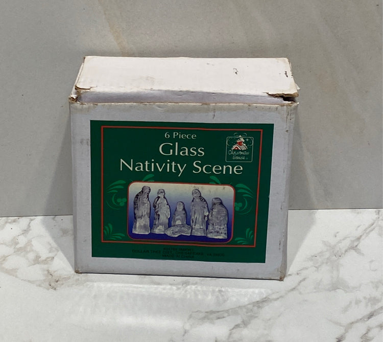 Glass Nativity Scene
