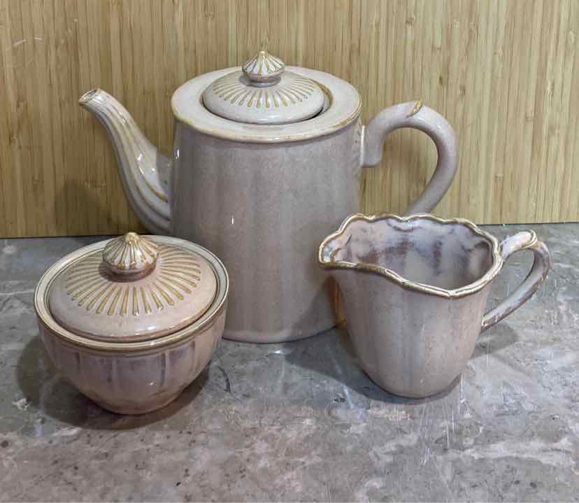 Teapot Sugar, and Creamer