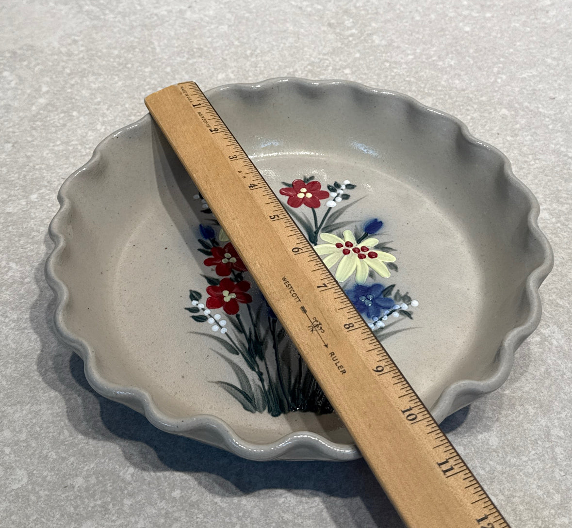 Salmon Falls Wildflowers Pie Plate