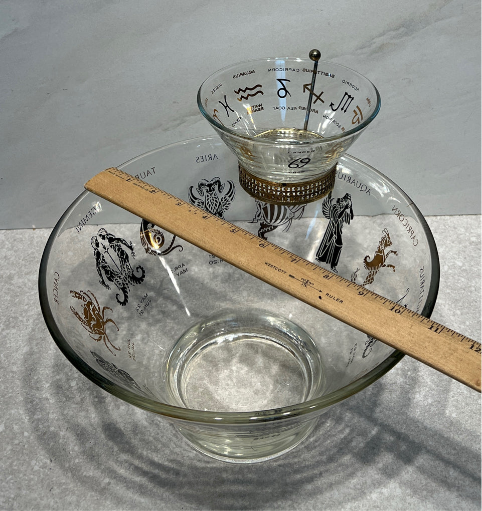 MCM Chip and Dip Bowl Set